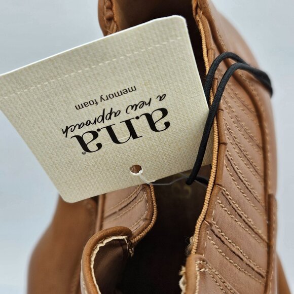 NWT A.N.A Cognac Ankle Booties With Memory Foam Womens Size 11M - Picture 3 of 9